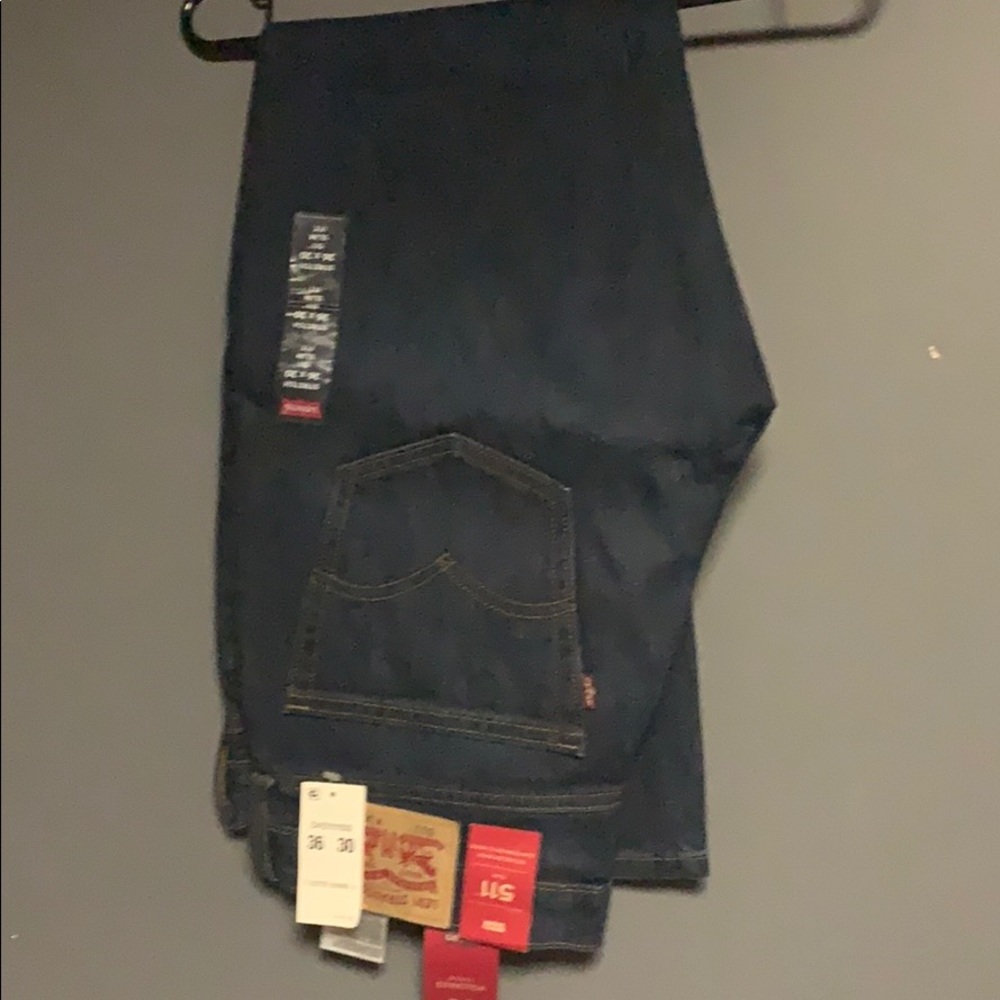 Levi’s dark blue jeans